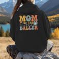 Mom Of The Birthday Baller Groovy Baseball Mom Women Hoodie Back Print Mom Of The Birthday Baller Groovy Baseball Mom Women Hoodie Back Print