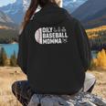 Oily Baseball Momma Essential Oils Meme For Oils Mom Women Hoodie Back Print