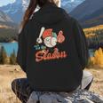 Retro Tis The Season Baseball Mom Baseball Lover Boys Kids Women Hoodie Back Print