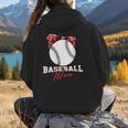 Softball Baseball Mom Floral Tee Mother's Day Women Hoodie Back Print Softball Baseball Mom Floral Tee Mother's Day Women Hoodie Back Print