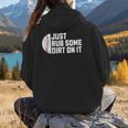 Sports Meme Rub Some Dirt On It For Baseball Mom Women Hoodie Back Print