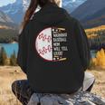 Warning Baseball Mom Will Yell Loudly Women Hoodie Back Print