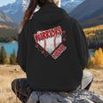 Warriors Home Plate Baseball Sports Baseball Mom Women Hoodie Back Print