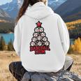 Baseball Christmas Tree Proud Baseball Mom Tee Women Hoodie Back Print
