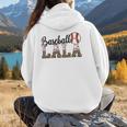 Baseball Lala Women BallPark Lala Baseball Mom Mother's Day Women Hoodie Back Print Baseball Lala Women BallPark Lala Baseball Mom Mother's Day Women Hoodie Back Print