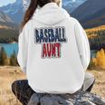Baseball Mama Dalmatian Spots Baseball Mom Women Hoodie Back Print