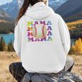 Baseball Mama Sport Women Proud Baseball Mom Raglan Baseball Tee Women Hoodie Back Print