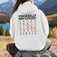 Baseball Mom Alphabet Women Hoodie Back Print Baseball Mom Alphabet Women Hoodie Back Print