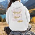 Baseball Mom Crazy Proud Always Loud Mother's Day Premium Women Hoodie Back Print