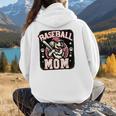 Baseball Mom Dog Mother's In My Baseball Mom Era Women Hoodie Back Print