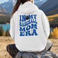 In My Baseball Mom Ear Blue Women Hoodie Back Print
