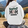 Baseball Mom Green Varsity Baseball Mama Cute Mother's Day Women Hoodie Back Print Baseball Mom Green Varsity Baseball Mama Cute Mother's Day Women Hoodie Back Print