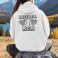 Baseball Mom Leopard Heart Game Day Women Hoodie Back Print Baseball Mom Leopard Heart Game Day Women Hoodie Back Print