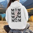 Baseball MOM Lightning Bolt Tshirt Retro Women Hoodie Back Print