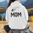 Baseball Mom Number One 1 Mother Baseball Lover Mother's Day Women Hoodie Back Print