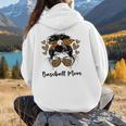 Baseball Mom Baseball Player Mom Women Hoodie Back Print