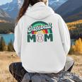 Baseball Mom Rainbow Game Day Women Hoodie Back Print Baseball Mom Rainbow Game Day Women Hoodie Back Print