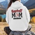 Baseball Mom Red Varsity Baseball Mama Cute Mother's Day Women Hoodie Back Print Baseball Mom Red Varsity Baseball Mama Cute Mother's Day Women Hoodie Back Print