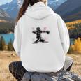 Baseball Mom My Son Will Be Waiting For You At Home Premium Tri-Blend Women Hoodie Back Print