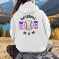 Baseball Mom Sports Mom Proud Baseball Mom Women Hoodie Back Print