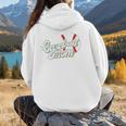Baseball Mom's Favorite Game Day Premium Women Hoodie Back Print