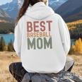Best Baseball Mom Sports Cute Moms Day Premium Women Hoodie Back Print