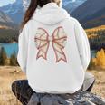 Coquette Bow Baseball Mama Baseball Mom Women Women Hoodie Back Print
