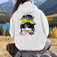 Ecuador Baseball Mom Ecuadorian Baseball Girl Women Hoodie Back Print