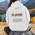 My Favorite T-Ball Player Calls Me Mom Baseball Mom Tee Ball Women Hoodie Back Print