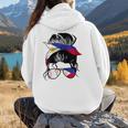 Filipina Baseball Mom Philippines Flag Baseball Girl Women Hoodie Back Print