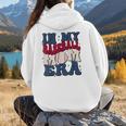 Groovy In My Baseball Mom Era Baseball Mama Mother's Day Women Hoodie Back Print Groovy In My Baseball Mom Era Baseball Mama Mother's Day Women Hoodie Back Print
