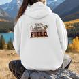 My Heart Is On That Field Baseball Mom Momm Premium Women Hoodie Back Print