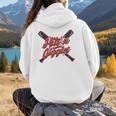 Hits 'n Giggles Baseball Player Women Baseball Mom Mother Women Hoodie Back Print Hits 'n Giggles Baseball Player Women Baseball Mom Mother Women Hoodie Back Print
