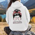 Kinda Busy Raising Ballers Messy Bun Funny Baseball Mom Women Hoodie Back Print Kinda Busy Raising Ballers Messy Bun Funny Baseball Mom Women Hoodie Back Print