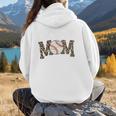 Leopard Baseball Mom Baseball Mama Retro Cute Mother's Day Premium Women Hoodie Back Print