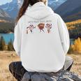 Let's Play Ball Boys Baseball Mom Women Hoodie Back Print