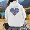 Primitive Patriotic American Baseball Mom Softball Dingers Women Hoodie Back Print Primitive Patriotic American Baseball Mom Softball Dingers Women Hoodie Back Print
