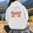 Somebody's Loud Mouth Baseball Mom Mama Premium Women Hoodie Back Print