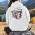 T-Ball Mimi Baseball Mom Game Day Women Hoodie Back Print