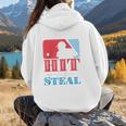 I Teach My Kid Baseball Mom Vintage Coach Baseball Raglan Baseball Tee Women Hoodie Back Print