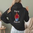 African American Baseball Mom Pisces Queen Zodiac Sign Women Hoodie Back Print African American Baseball Mom Pisces Queen Zodiac Sign Women Hoodie Back Print