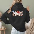 Ball Mom Bow Tie Baseball Mom Women Hoodie Back Print Ball Mom Bow Tie Baseball Mom Women Hoodie Back Print