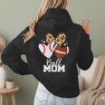 Ball Mom Football Baseball Mom Heart Women Hoodie Back Print Ball Mom Football Baseball Mom Heart Women Hoodie Back Print