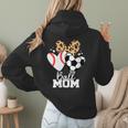 Ball Mom Soccer Baseball Mom Heart Women Hoodie Back Print Ball Mom Soccer Baseball Mom Heart Women Hoodie Back Print