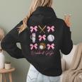 Baseball Gigi Era Bows Baseball Mom Women Women Hoodie Back Print