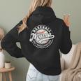 Baseball Mama Baseball Mom Matching Family Crazy Proud Women Hoodie Back Print