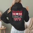 Baseball Mom Since 1979 Women Hoodie Back Print