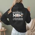Baseball Mom Caffeine Fueled Game Day Essential Women Hoodie Back Print Baseball Mom Caffeine Fueled Game Day Essential Women Hoodie Back Print