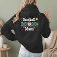 Baseball Mom Cute Retro Look Mothers Will Love Women Hoodie Back Print