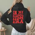 In My Baseball Mom Era Red Women Hoodie Back Print